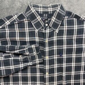 Polo Jeans Co. Ralph‎ Lauren Black Plaid Mens Long Sleeve Button Lg